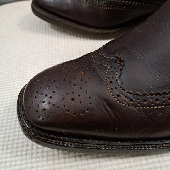 Cole Haan Men Leather Chukka Boots Brown Size 9.5 Brazil - Picture 9 of 12